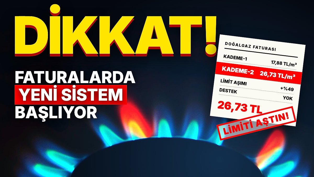 Doğal Gaz Faturasında Yeni Sistem Bu Kış Başlıyor: Limiti Aşanın Tüm Tüketimi 26,73 TL'den Hesaplanacak